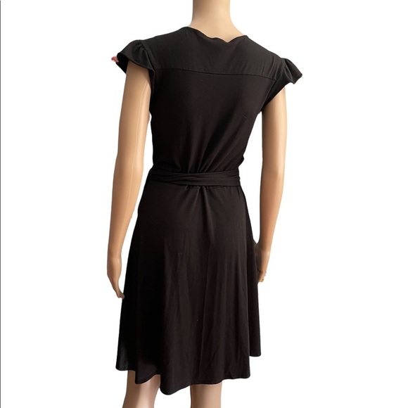 Little Black Wrap Dress size medium - Picture 2 of 5
